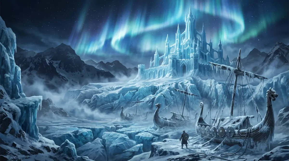 A_frozen_norse_realm_massive_ice_palace_on_a_glaci_delpmaspu